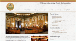 Desktop Screenshot of lickingcountybar.com